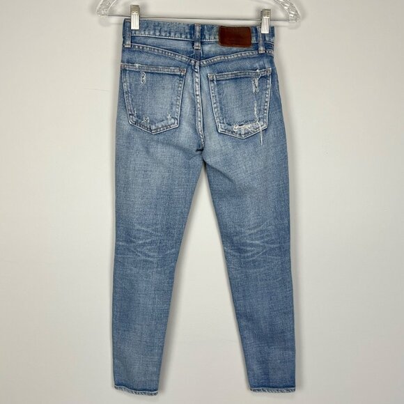 Moussy Vintage Womens Lenwood Mid-Rise Cropped Skinny Jeans Distressed size 23 - Picture 9 of 15